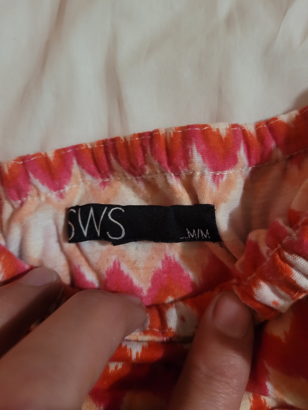 Red Chevron High-Low Ruffle Skirt - Picture 2 of 3